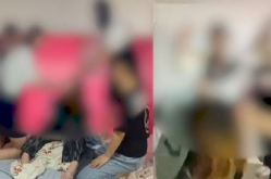 一女子在室内被多人殴打,女子遭受多人殴打，警方介入调查”